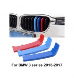 Set ornamente dungi grila fata auto compatibile BMW Seria 3 F30 F31 2011-2019 varianta grila 8 lamele  Cod: CT-GS-077 TIP A