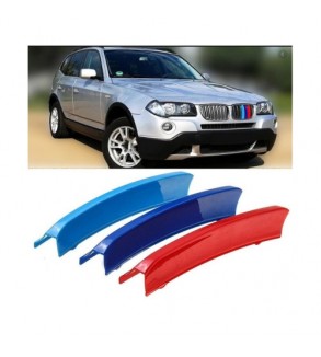 Set ornamente dungi grila fata auto compatibile BMW X3 E83 Facelift 2006-2010  Cod: CT-GS-088 TIP B