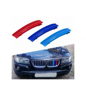 Set ornamente dungi grila fata auto compatibile BMW X3 E83 Facelift 2006-2010  Cod: CT-GS-088 TIP B