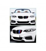 Set ornamente dungi grila fata auto compatibile BMW Seria 2 F22 F23 2014-2021 varianta grila 8 lamele  Cod: CT-GS-072 TIP B