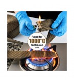 Banda termica termoizolanta Titanium galerii evacuare tobe esapament auto moto 1000Â°C 5cm x 12m  Cod: RAZ945