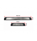 Ornamente praguri auto Edition universale plastic aluminiu polisat set 4 bucati Cod: 310011T-FMS39