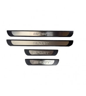 Ornamente praguri auto Sport universale plastic aluminiu polisat set 4 bucati  Cod: 310008T-FMS39