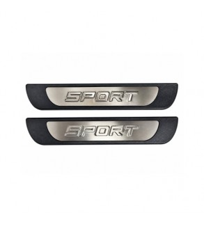 Ornamente praguri auto Sport universale plastic aluminiu polisat set 4 bucati  Cod: 310008T-FMS39