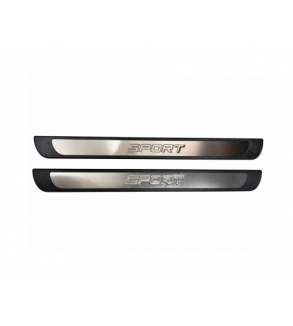 Ornamente praguri auto Sport universale plastic aluminiu polisat set 4 bucati  Cod: 310008T-FMS39