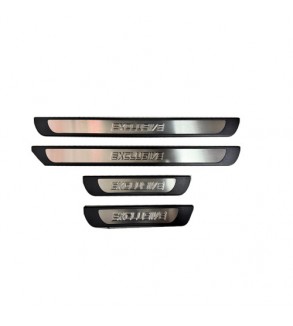 Ornamente praguri auto Exclusive universale plastic aluminiu polisat set 4 bucati  Cod: 310013T-FMS39