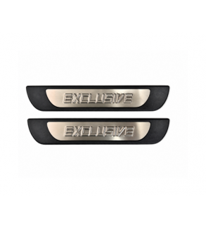Ornamente praguri auto Exclusive universale plastic aluminiu polisat set 4 bucati  Cod: 310013T-FMS39
