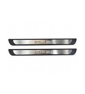 Ornamente praguri auto Exclusive universale plastic aluminiu polisat set 4 bucati  Cod: 310013T-FMS39