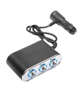 Prelungitor-bricheta-auto-tripla-1224V-cu-intrerupator-individual-si-1-port-USB-BK90939