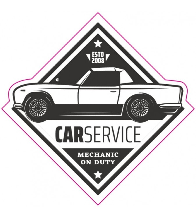 Abtibild-RETRO-CAR-SERVICE-Cod-TAG-014