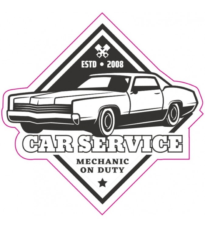 Abtibild-RETRO-CAR-SERVICE-Cod--TAG-011