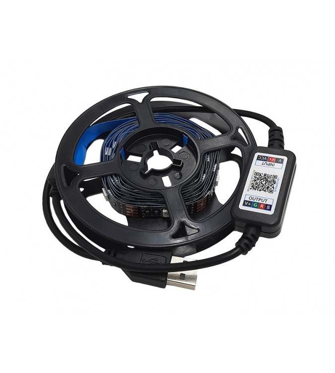 Banda-led-iluminare-fundal-tv-2m-cu-bluetooth