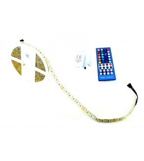 Rola-banda-12V-cu-1-rand-LED-SMD-5050-ALB-si-1-rand-LED-SMD-RGB-60ledm-IP65--telecomanda-40-taste