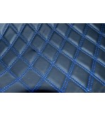 Material-romb-tapiterie-negru--cusatura-albastra-Cod-Y01NA