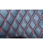 Material-Romb-tapiterie-negru--cusatura-rosie-Cod-Y01NR