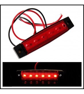 14-x-51-Lampa-laterala-6-LED-uri-12v-lumina-rosie