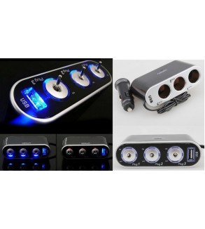 Prelungitor-priza-3-cai-auto-si-1-USB-WF-013