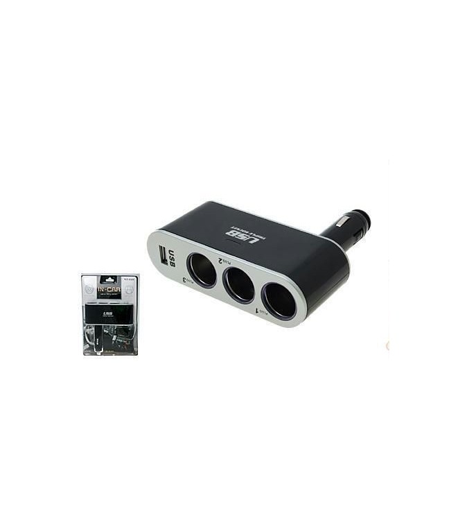 Prelungitor-priza-4-cai-auto-si-2-USB-WF4008