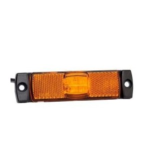 Lampa-gabarit-100x32--LED--galbena--cu-suport-urechi--12-36V--FT-017-Z-Fristom