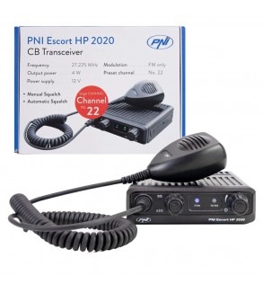 Statie-radio-CB-PNI-Escort-HP-2020-un-singur-canal-22-frecventa-27225-MHz-fara-zgomot