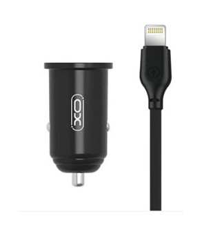 Incarcator-auto-Quick-charge-QC30-18W--cablu-lightning-compatibil-Iphone-Cod--XO-TZ12A