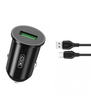 Incarcator-auto-Quick-charge-QC30-18W--cablu-Micro-USB-Cod--XO-TZ12B