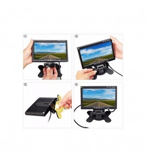 Monitor camere 360Â° - marsarier cu 4 intrari  Cod: JCS-7003-4