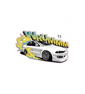 Abtibild "  MASINA WRUMM " Cod:TAG 070 - T3