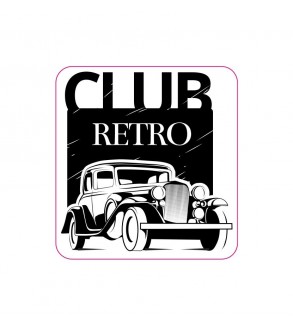 Abtibild "CLUB RETRO" Cod:TAG 054 - T2