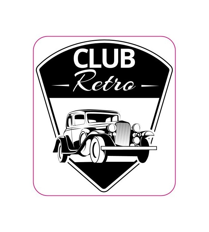 Abtibild "CLUB RETRO" Cod:TAG 053 - T2