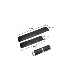 Set  abtibild  protectie praguri interior carbon  Cod:MKT-4PCS