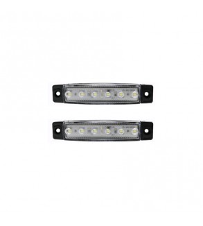 Set 4 lampi laterale LED 12-24V Cod:SP9985 - Alb