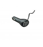 Prelungitor bricheta  cu USB si voltmetru Premium  Negru Cod:1676