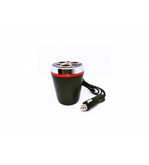Prelungitor bricheta 3x1 si USB 3100 mA,120W, 12v - 24v, Negru Cod:1514