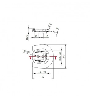 Set prindere podea pentru marfa Cod:UP-03B (4 bucati)