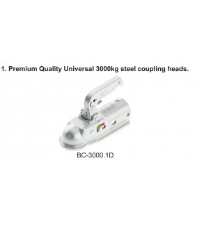 Set cupla remorca cu 3 adaptoare ,suruburi, manson si protectie bara Cod:BC-3000.1D
