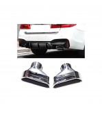 Ornament de toba compatibil BMW Seria 5 G30-Argintiu  Cod:D047SL