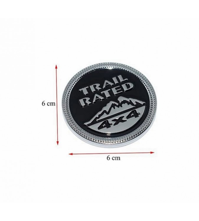 Ornament TRAIL 4X4  metalic diametru 6cm  Cod: JST-06