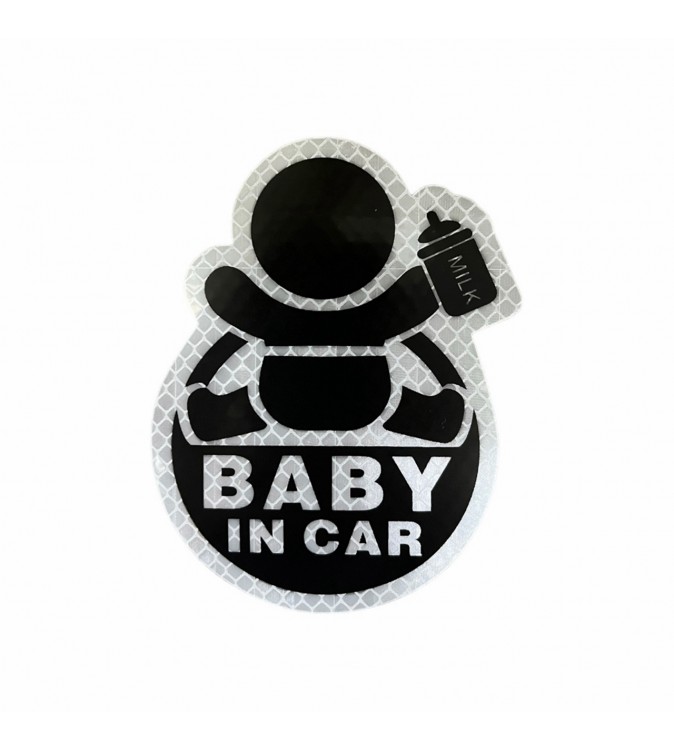 Abtibild  "BABY IN CAR" fond  alb Cod:FGT-07