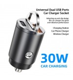 Mufa incarcator auto mini quick charge USB QC4.0 100W + PD30W  Cod: A088 100W