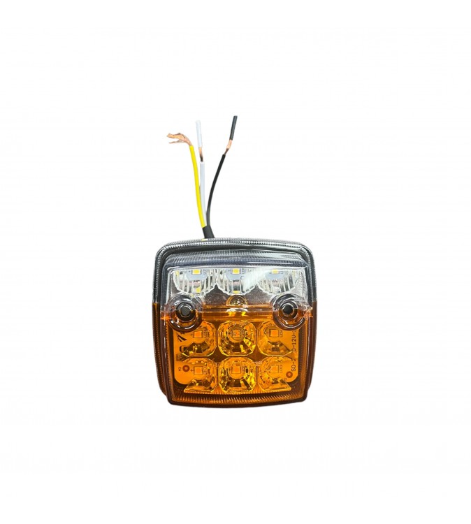 Lampa led pozitie +semnalizare - alb+galben -12-24V Cod:2140 Lampa led pozitie +semnalizare - alb+galben -12-24V Cod:2140