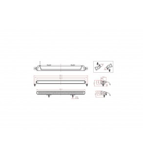 Proiector LED profesional cu mufa conectare tip Deutsch - 5700k (12 Led x 10W)  Cod:KM2160-120W