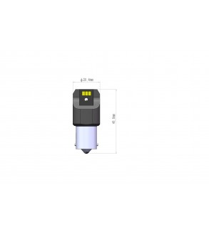 Bec o faza  BA15S P21W T.V. 6SMD 3020 12V CANBUS  nonpolar 330 lumen  Lumina alba Cod:SPT06-1156-W