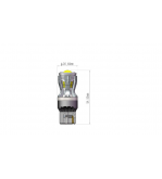 Bec o faza  T20 7440 W21W 14SMD 2835 12V CANBUS  nonpolar 280 lumen-  Lumina alba Cod: SPTA3-7440-W