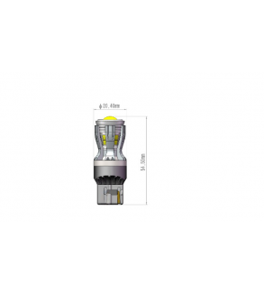 Bec o faza  T20 7440 W21W 14SMD 2835 12V CANBUS  nonpolar 280 lumen-  Lumina alba Cod: SPTA3-7440-W