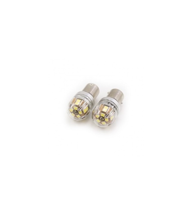 Bec o faza  BA15S P21W T.V. 15SMD 2835  12V CANBUS  nonpolar 320 lumen- Lumina alba  Cod: SPT15-1156-W