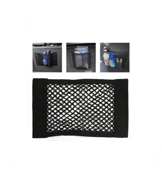 Plasa elastica - organizator portbagaj tip buznar cu scai si banda dublu adeziva S 25*30cm Cod: EM-30 Plasa elastica - organizator portbagaj tip buznar cu scai si banda dublu adeziva S 25*30cm Cod: EM-30