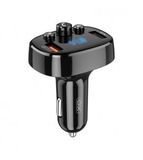 Modulator MP3 SMART cu functie handsfree auto Bluetooth si incarcator auto QC 3.0, 2x USB, 18 W 12V-24V Cod: XO-BCC03