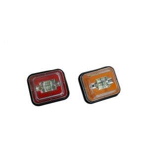 Lampa 24 SMD Cod: 4024A-1 Lumina: alb stroboscopic + rosu Voltaj: 12v-24V