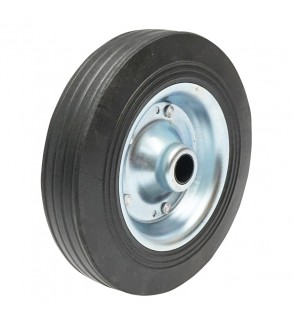 Roata de cauciuc 200X50mm cu janta metalica pentru roata de sprijin remorca prindere pe ax fi20mm BK90285